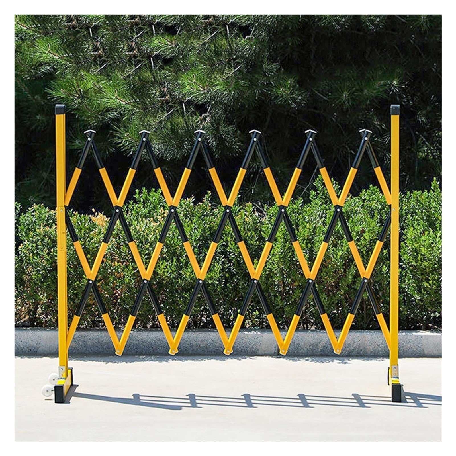 YNIYUJKL Expandable Metal Traffic Barrier - Industrial Folding Security Barrier Mobile & Flexible Retractable Safety Barrier For Crowd Control Outdoor Events Parking Manageme