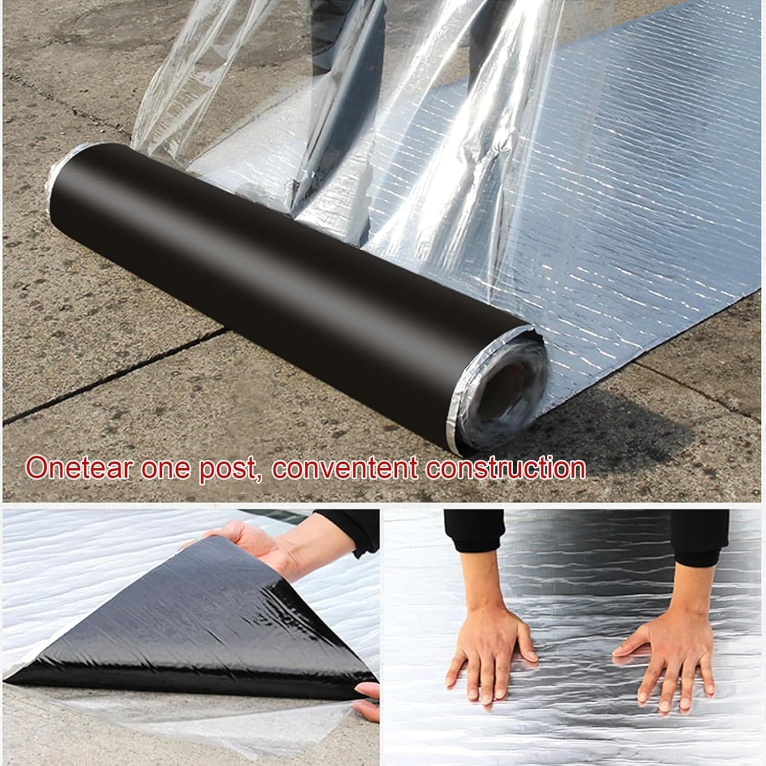 Cinta de Aluminio butílico,Cinta autoadhesiva Impermeable para reparación de techos,Rollo de Capa Protectora para techos,para Sellado de Ventanas,ventilación,embarcaciones y Fugas en te