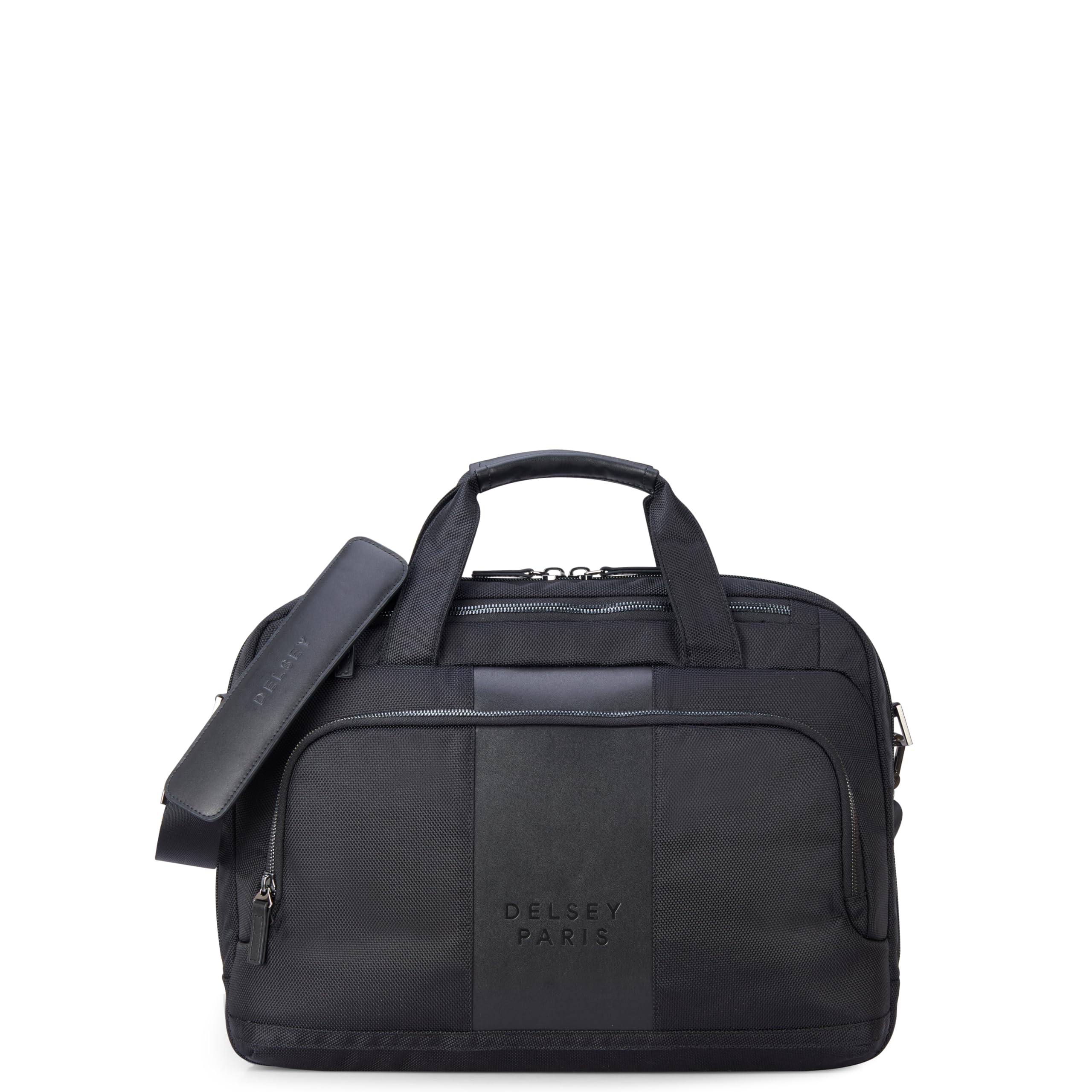 DELSEY PARIS Wagram Briefcase with Laptop Sleeve, Black