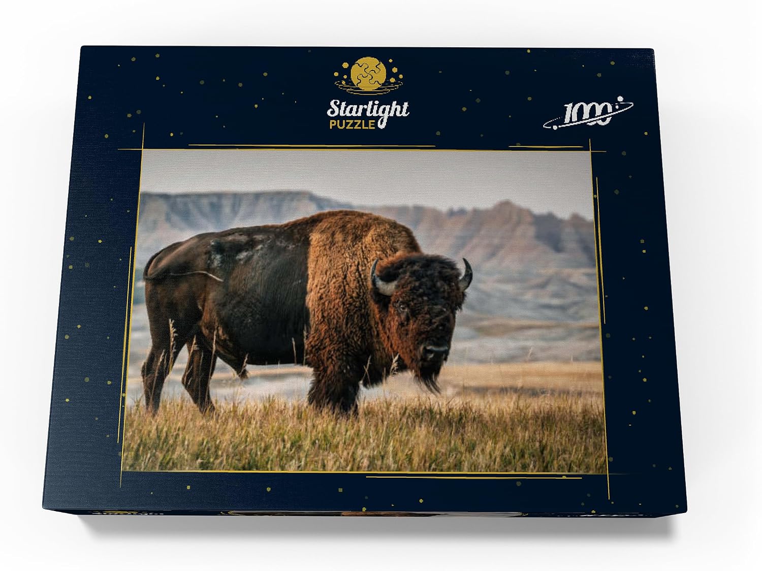 MyPuzzle American Bison in South Dakota - Premium 1000 Piece Jigsaw Puzzle for Adults