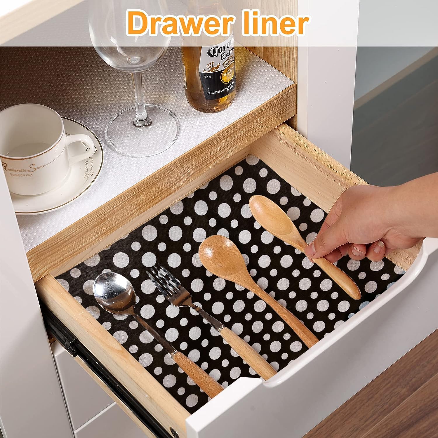 Kitchen Drawer Shelf Liner - Protect & Organize -3
