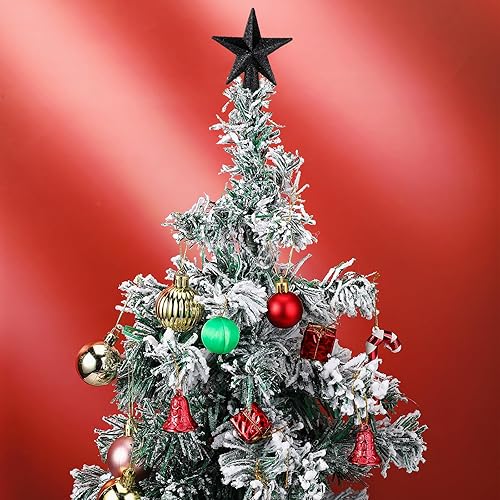Miniatura 22 de Hanaive Decoración para árbol de Navidad, mini estrella pequeña para árbol de Navidad, adornos de estrella decorativa para el hogar, fiesta de Plata