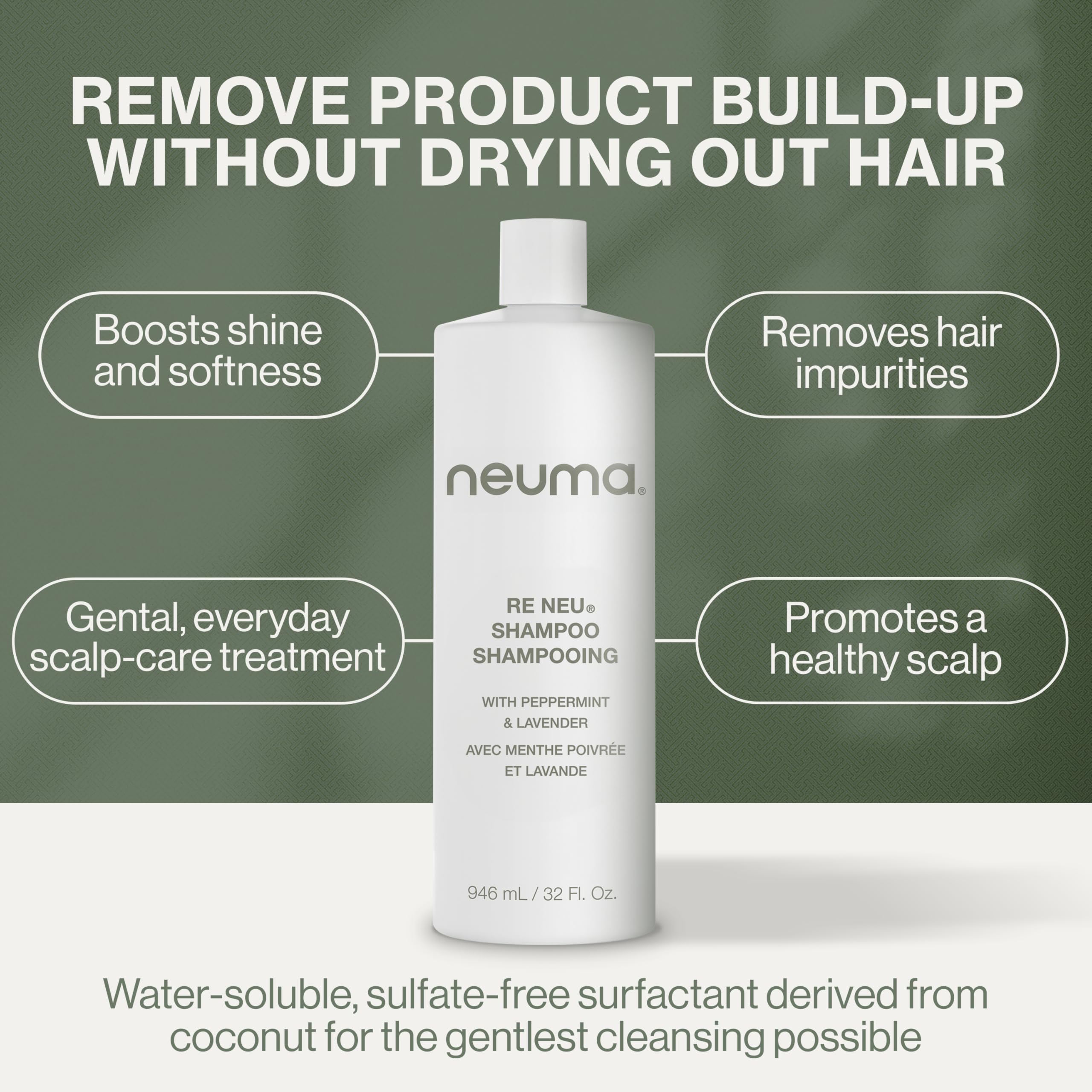 Neuma Re Neu Sulfate-Free Clarifying Shampoo with Peppermint & Lavender