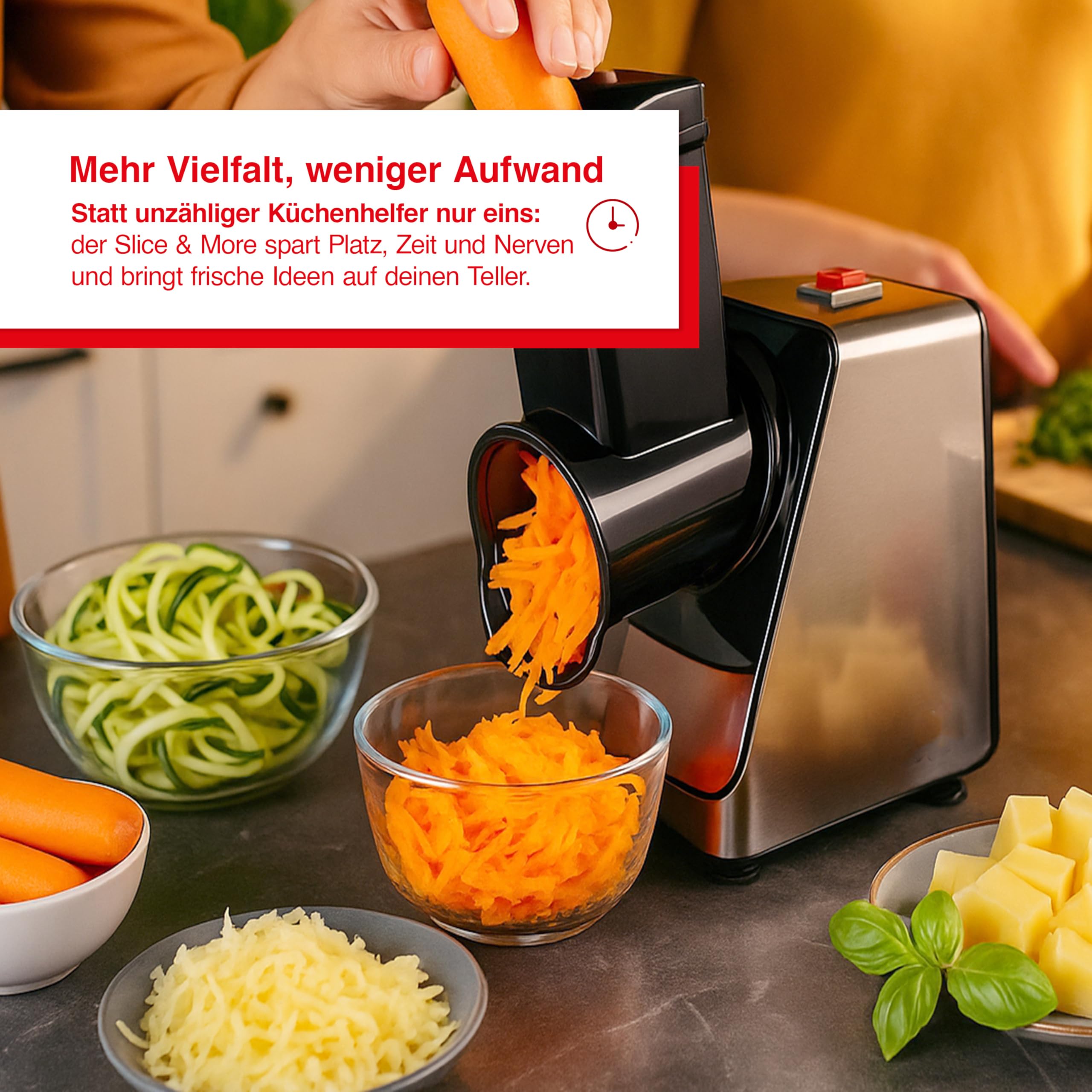 Solis Slice & More Elektrischer Zerkleinerer, 350 Watt