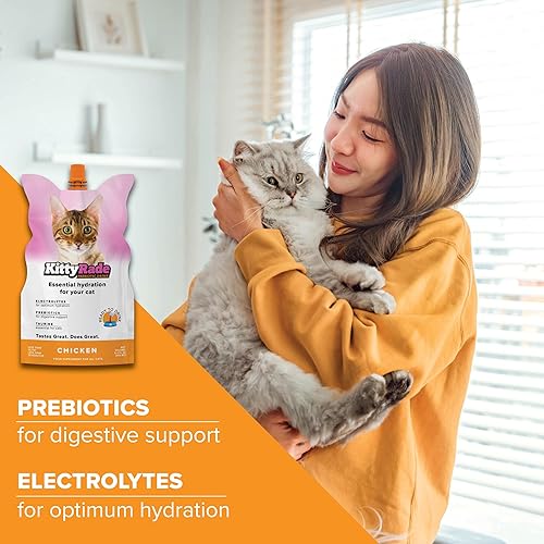 Miniatura 4 de KittyRade - Delicioso prebiótico saludable, bebida isotónica para gatos, electrolitos, bebida de hidratación confiable para gatos y baja en