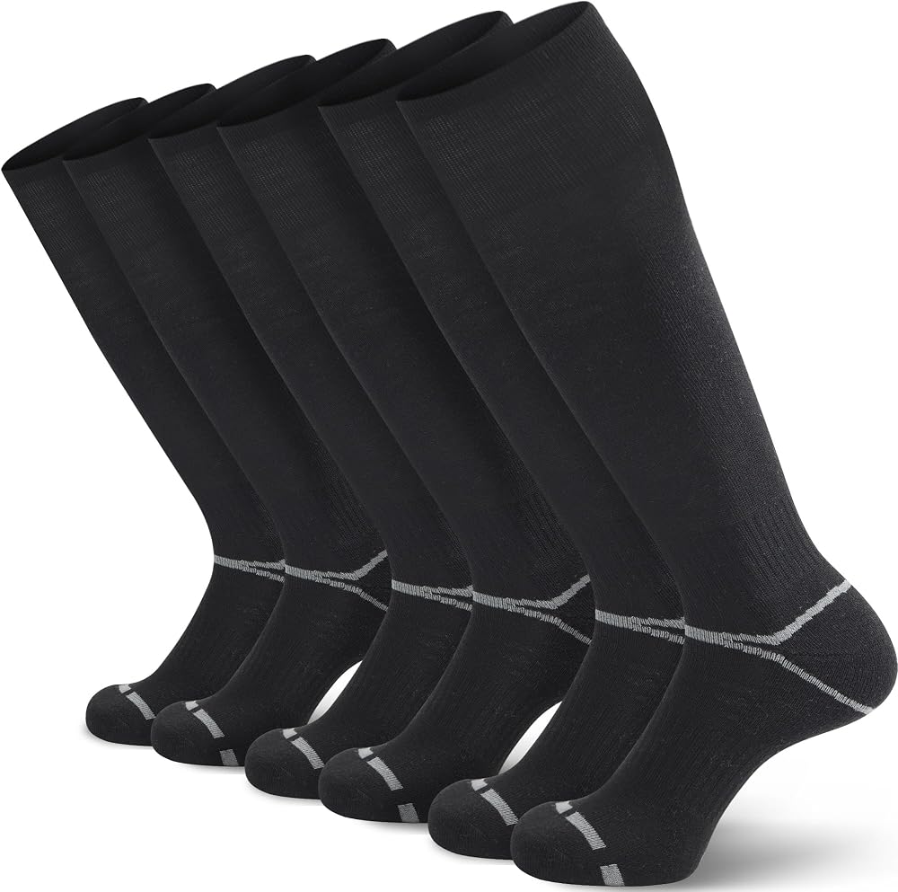 3 Pack Soccer Softball Baseball Socks Football Socks for Youth Men and Women