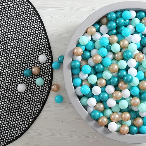 Miniatura 18 de GOGOSO Pelotas de Piscina de Pelotas para Niños Pequeños, Pelotas de Juego de Plástico para Bebés, Pelotas Suaves de Colores Pastel para Niños No
