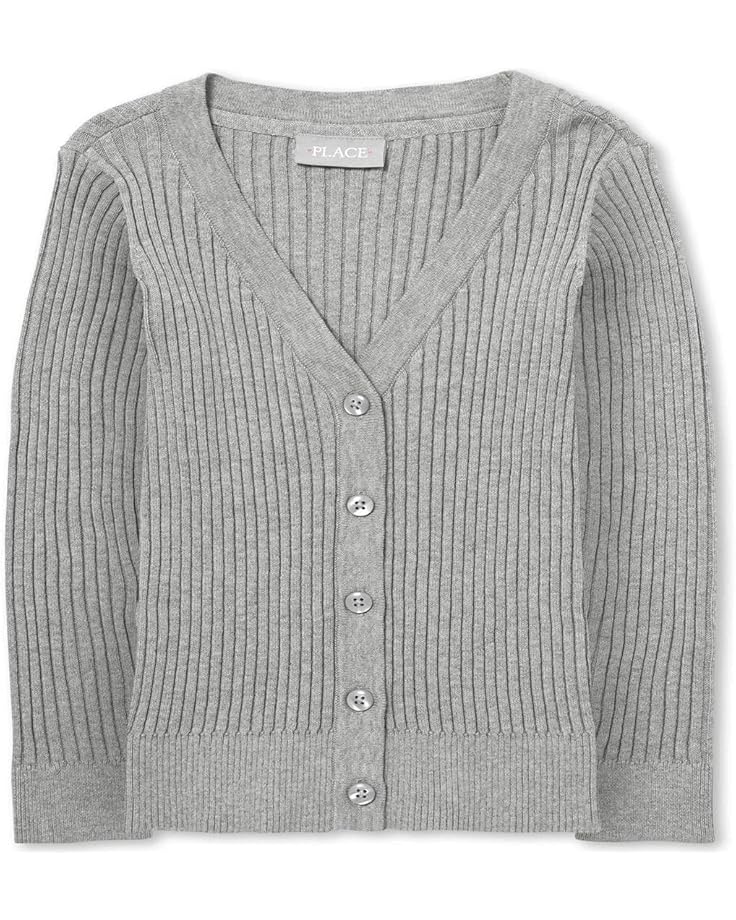 The Children's Place Girls' Uniform Ribbed Boyfriend Cardigan