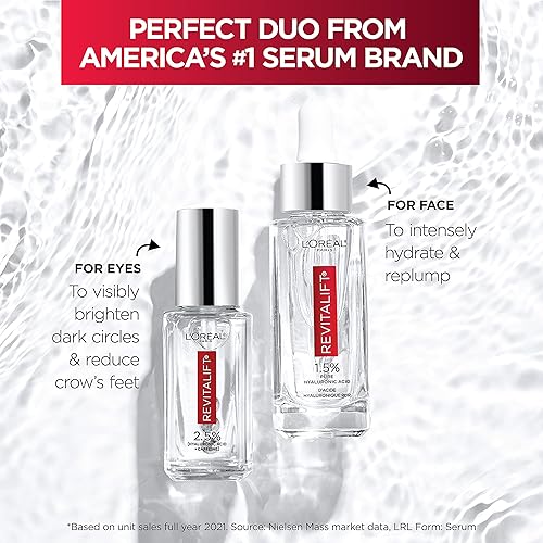 Miniatura 8 de L'Oreal Paris Skincare Revitalift Derm - Suero de ácido hialurónico para la piel, suero facial de ácido hialurónico puro al 1.5%, cuidado para la