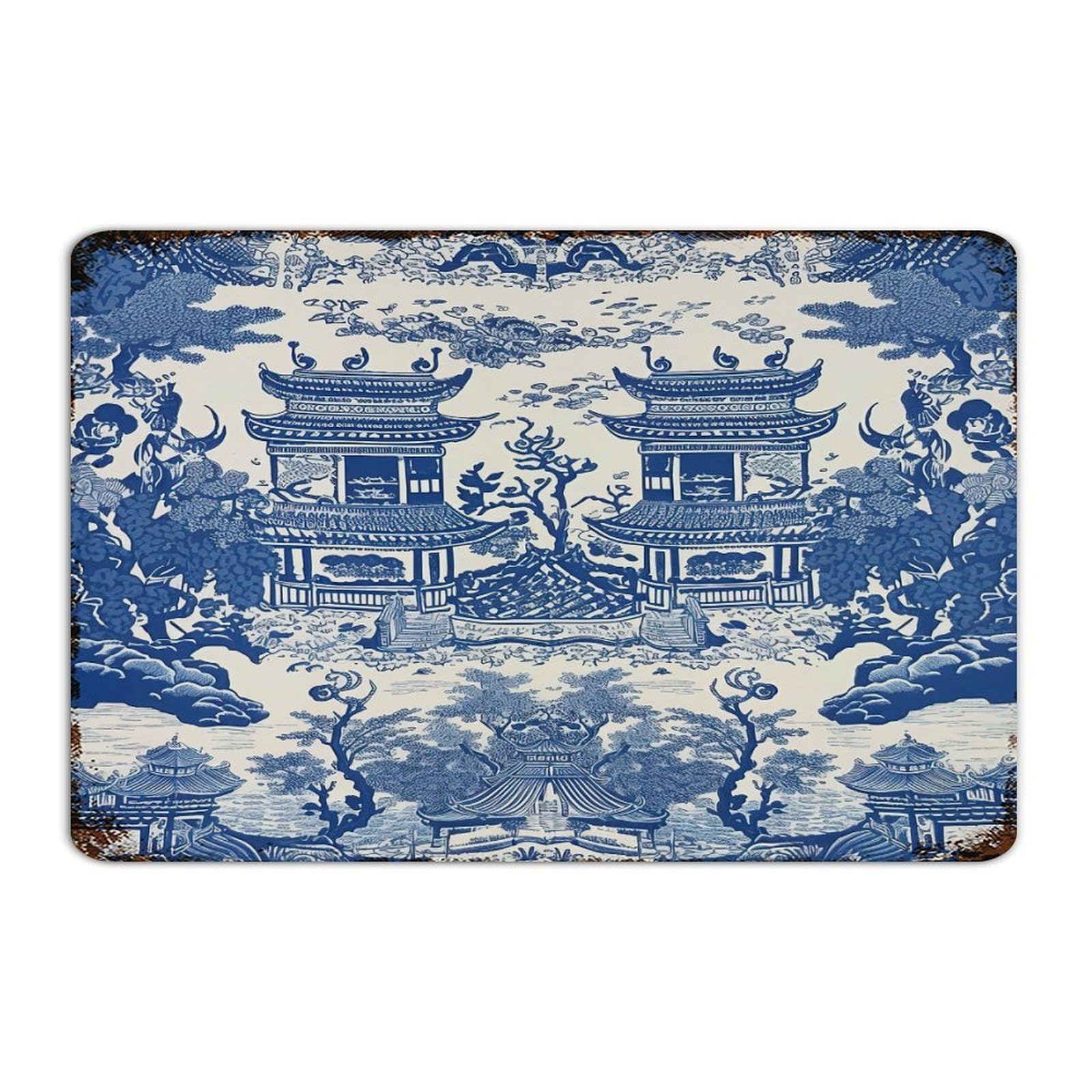 Panneau en métal pagode asiatique : rompez la monotonie de votre décoration de porte
