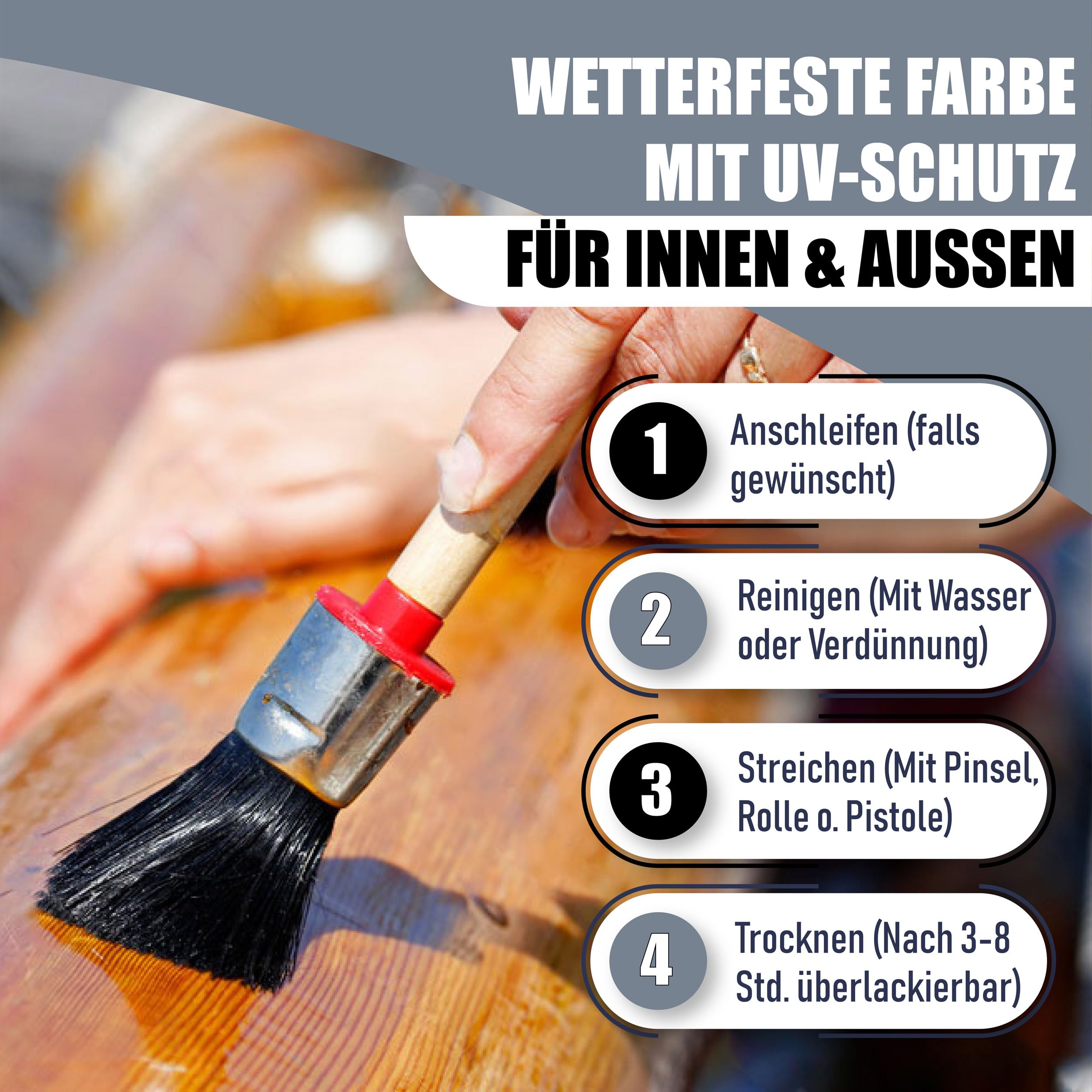 Bootslack Lausitzer Farbwerke traditioneller Yachtlack für Holz und Metall Bootsfarbe Schiffslackierung Yachtfarbe (2,5 L, Farblos (MATT))