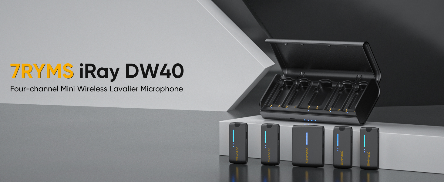Amazon.com : 7RYMS iRay DW40 4-Channel Wireless Lavalier
