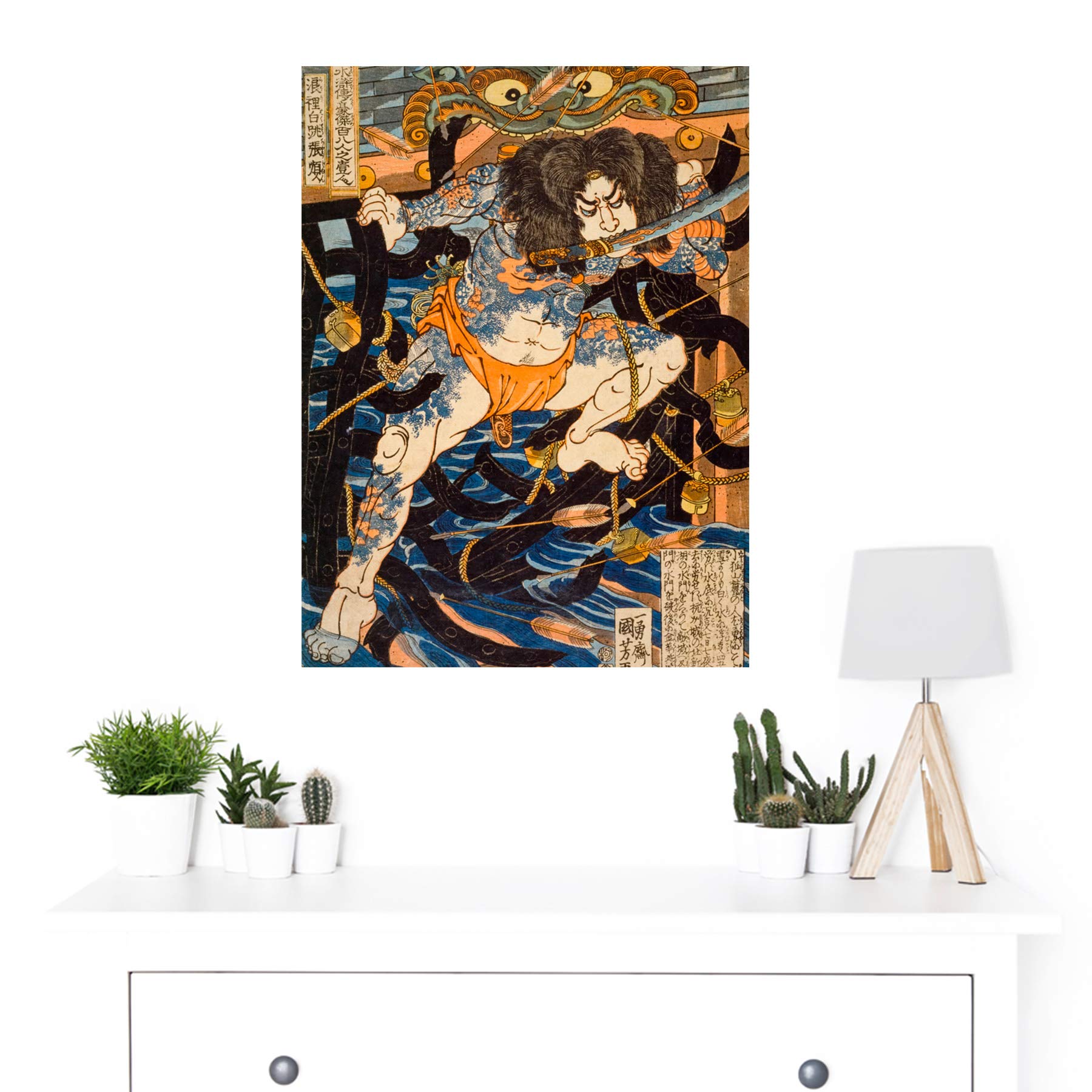 Amazon.com: Artery8 Zhang Shun White Stripe 108 Heroes Water