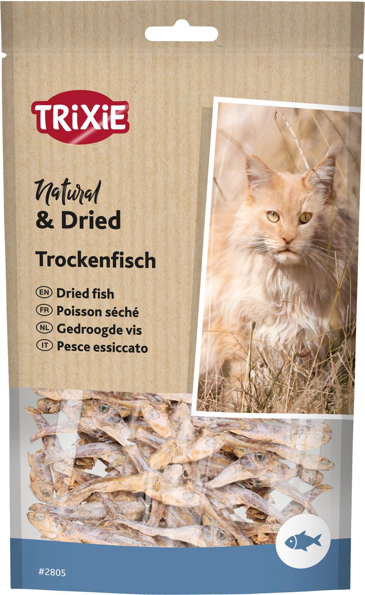 Cat Snack Dried Fish for Cats - Delicious Cat Treats with Fish - Rich in Protein, 11 cm - 285