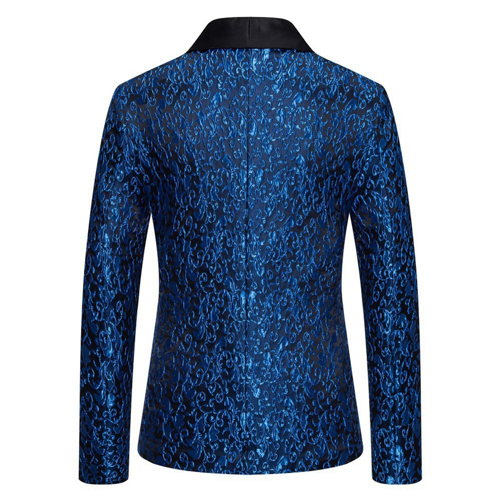 Giacca da lavoro slim fit con stampa animalier e paillettes glitterate alla moda per eventi serali