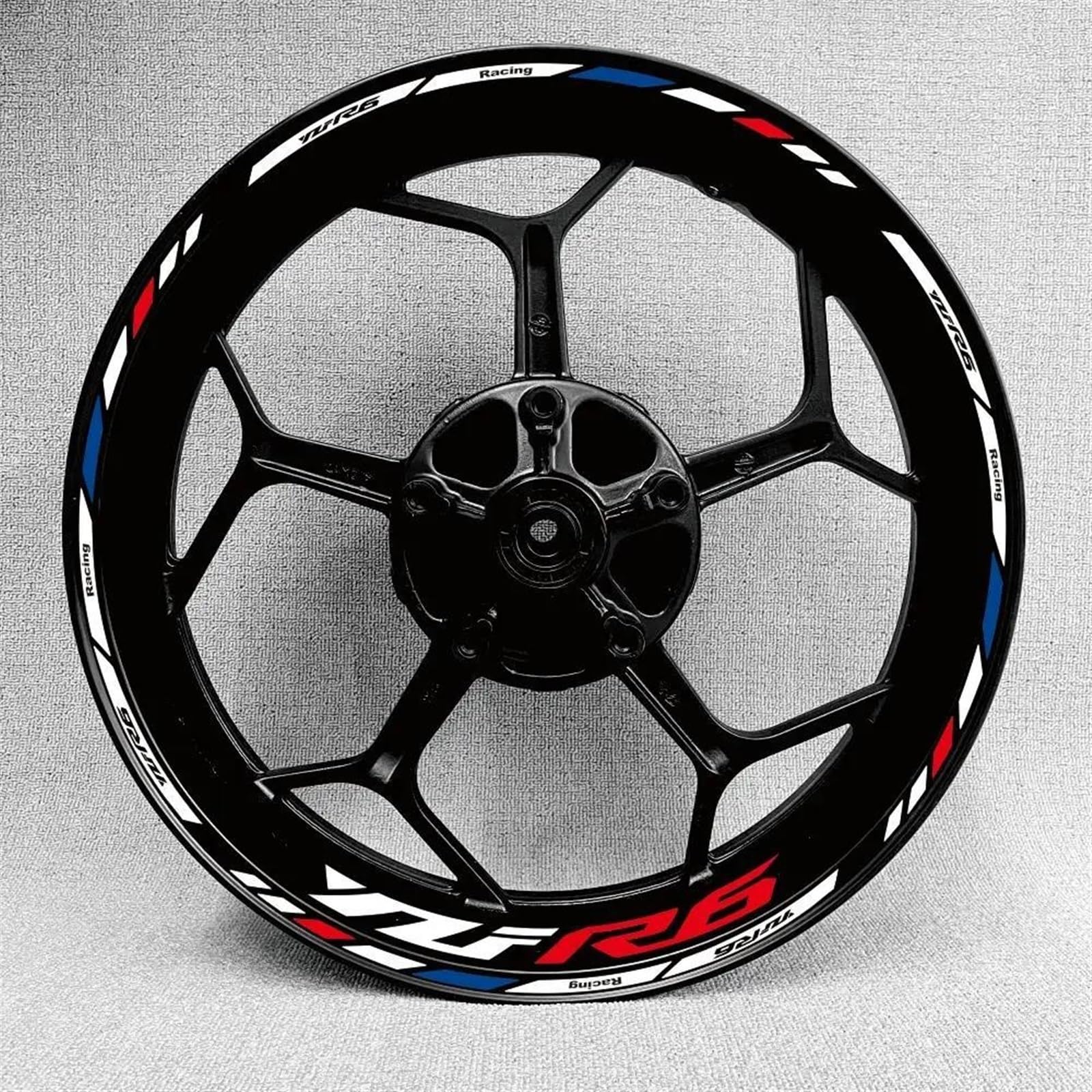 Stickers Motorcycle Wheel Stickers Night Reflective Decorative Rim for Yamaha YZFR6 YZF R6(Style 6)