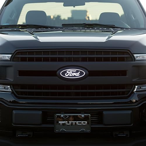 Miniatura 7 de Putco Emblema LED iluminado para Ford F-150 92603 – Compatible con F-150 2021-2023 sin cámara frontal y F-150 2018-2020 sin cámara y estilo rejilla