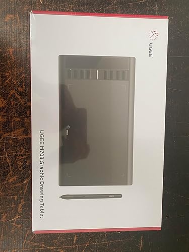 Miniatura 9 de UGEE M708 Tableta gráfica de 10 x 6 pulgadas. Área de dibujo grande, con 8 botones, 2048 niveles de sensibilidad de presión, con lápiz sensible,