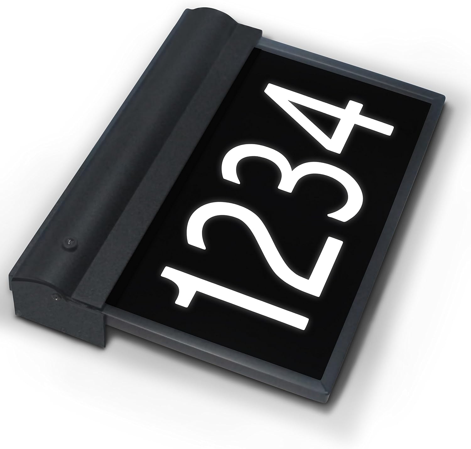 Personalized and Customized Illuminated LED Address Sign, Modern Style, 17 Inch, Bright White