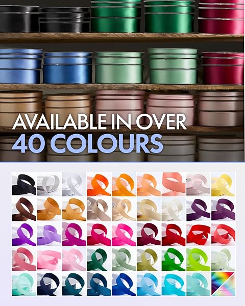 Italian Options Satin Ribbon, Fabric Ribbons for Gift Wrapping, Crafting, Balloons, Wedding Car, Presents, Cake, Christmas, Birthday, Gift Wrap Accessories, 6mm Wide x 25 Metre Roll, Taupe - 3