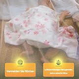Sekey Großes Moskitonetz 0.6 x 2.5 x 12 m, 220 Mesh Feinmaschiges Doppelbett Einzelbett Mückenschutz mit Klebehaken Schrauben, 1 Eingänge, Fliegengitter Insektennetz für Indoor Outdoor Reise, Weiß - 5