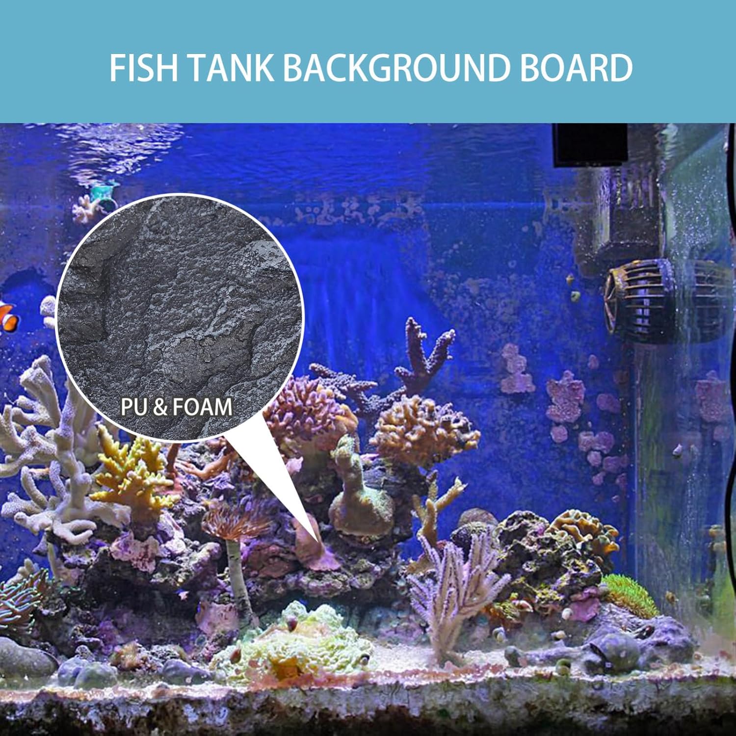 Aquarium Background Wall Decor for Fish Tank Stone Texture Backboard for Unique Scene Adornment Lightweight and Easy to Use Aquarium Decoration