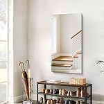 CILIBER Frameless Mirror, 24x48 inch Bathroom Mirrors for Wall, Upgraded Shatterproof Vanity Mirror Over Sink with Polished Edge for Bathroom,Bedroom,Living Room and Entryway