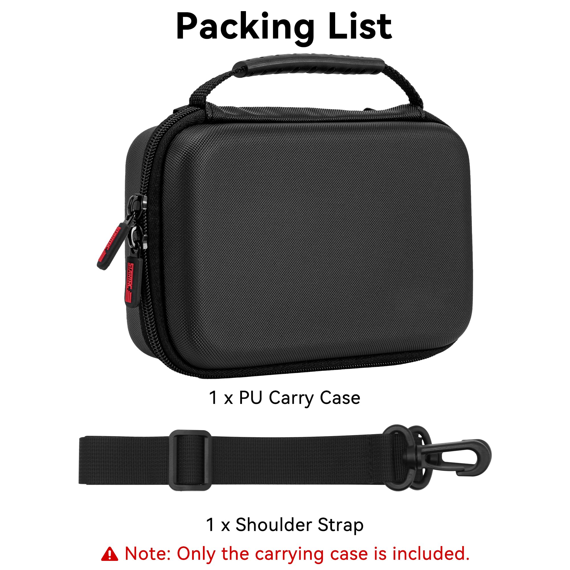 Osmo Pocket 4 Bolsa de transporte - Bolsa de viaje rígida portátil de PU para DJI Osmo Pocket 4 Standard Combo accesorios de cámara con correa para el hombro — view 7