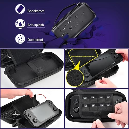 Miniatura 5 de ANKHOH Carrying Case for Retroid Pocket 3 Plus Retro Game Handheld Console, Multiple Emulators Console Handheld Travel Storage Holder Organizer for
