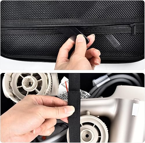 Miniatura 10 de Soporte para secador de pelo Shark HD112BRN HyperAIR Fast 2 en 1, bolsa de almacenamiento para concentrador y accesorios de peinado y accesorios