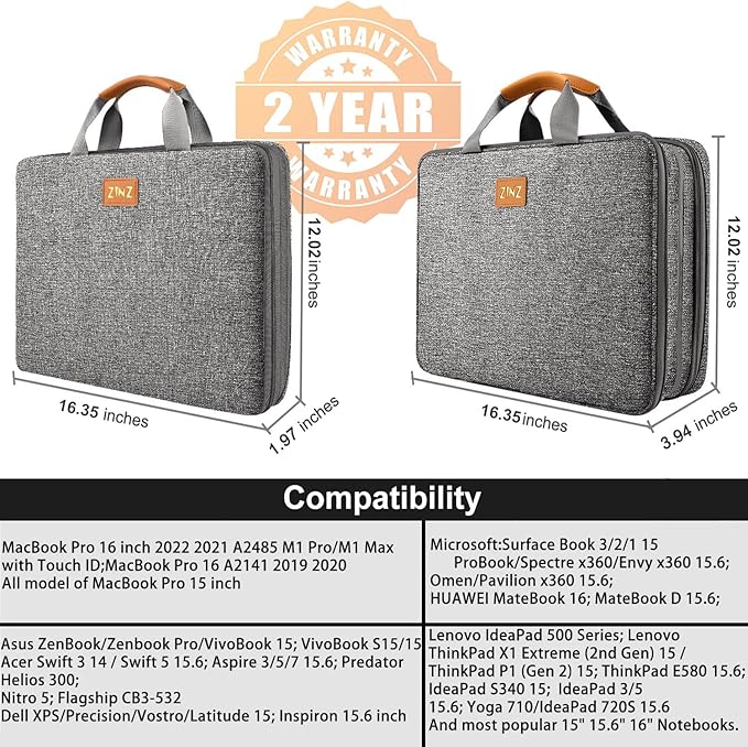 Funda Expandible ZINZ Slim para Portátil 15.6 Pulgadas miniatura 3