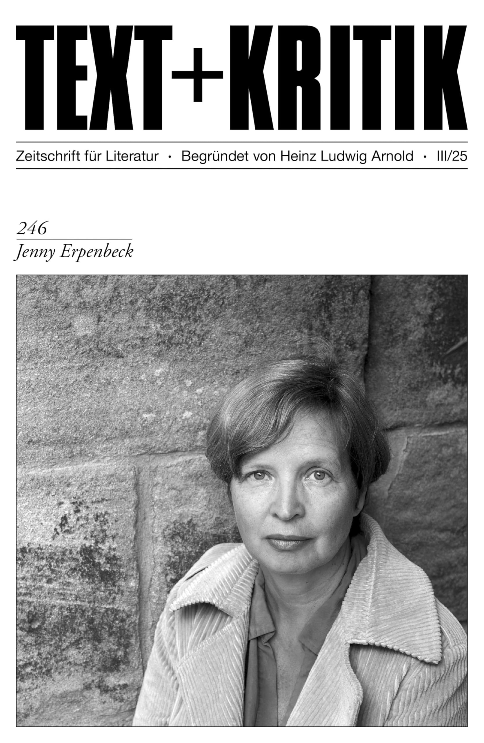 Edition Text + Kritik Jenny Erpenbeck (Text+Kritik)