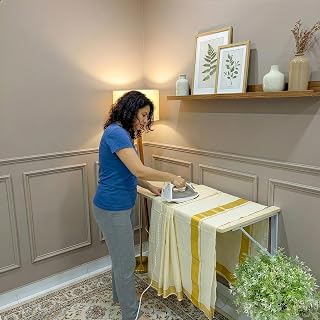 Wall Mounted Foldable Ironing Board 122 48 cm Space Saving Ironing Table Heavy Duty Wall Mount Ironing Board Coconut Coir Cushion Pinnacle
