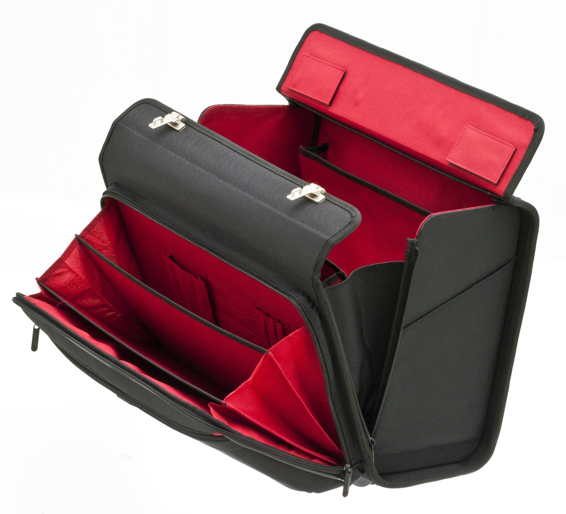 Aktenkoffer Pilotenkoffer Laptop Trolley Schwarz 47 cm Davidts