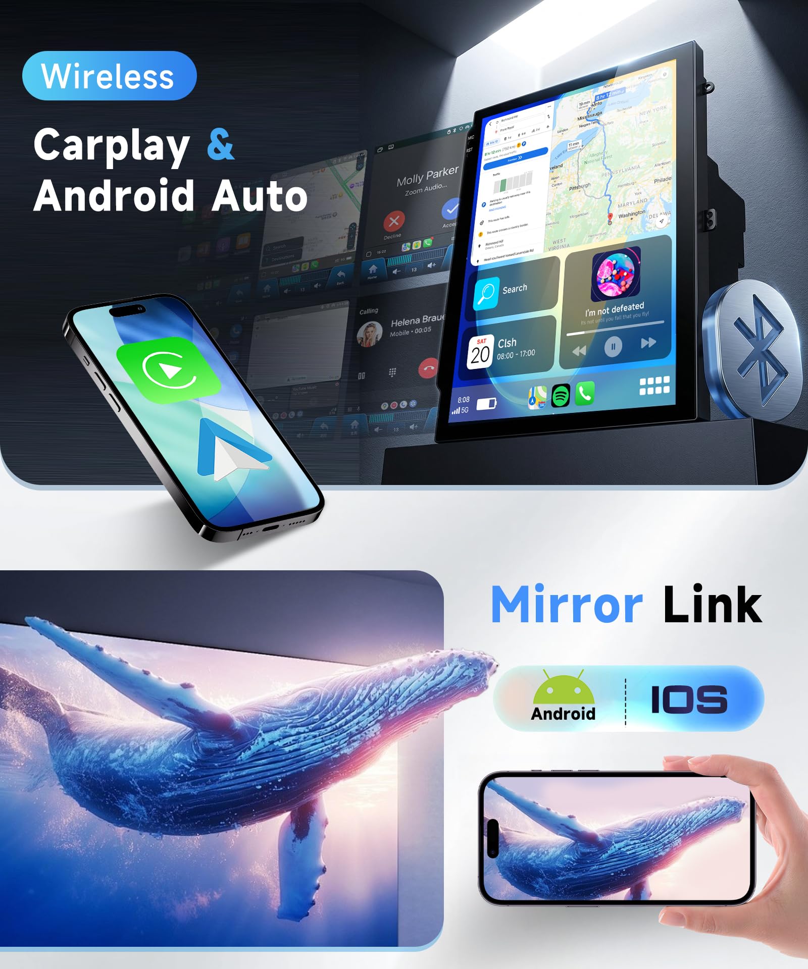 8 Core 6G + 128G Android radio samochodowe do Opel Astra J Buick Excelle 2009-2015 Wireless Carplay Android Auto GPS nawigacja WiFi WiFi panoramiczny 360°, ekran dotykowy 9,7 cala, radio Bluetooth FM