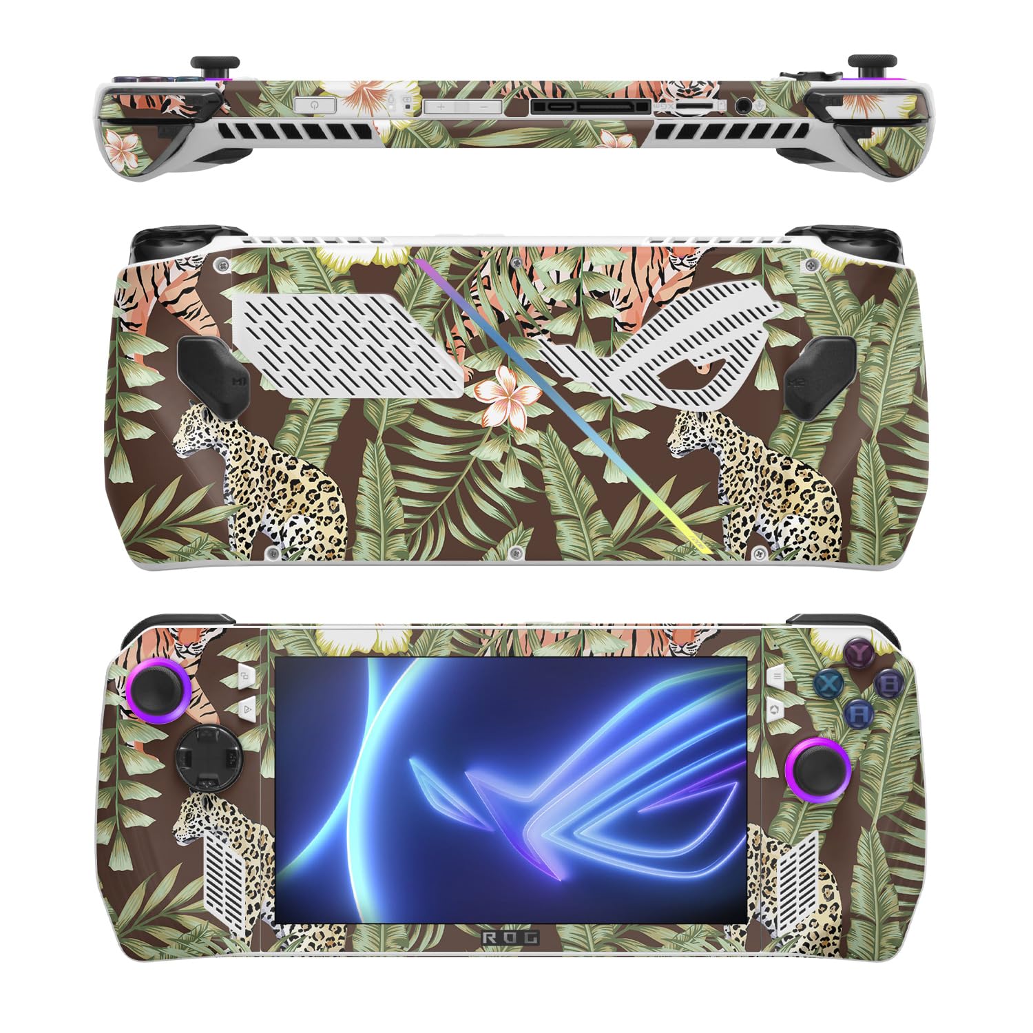 MightySkins Skin Compatible with Asus ROG Ally - Tiger Jungle | Protective, Durable, and Unique Vinyl Decal wrap Cover | Easy to Apply, Remove, and Change Styles