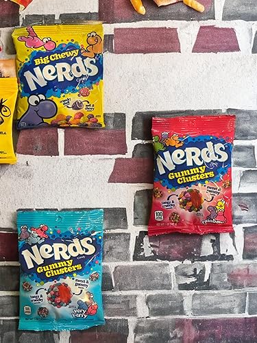 Miniatura 2 de Nerds Candy Gummy Cluster Paquete variado  Nerds gominolas racimos de arcoíris, caramelos masticables muy Berry y BIG nerds  Gummy Nerds surtido de