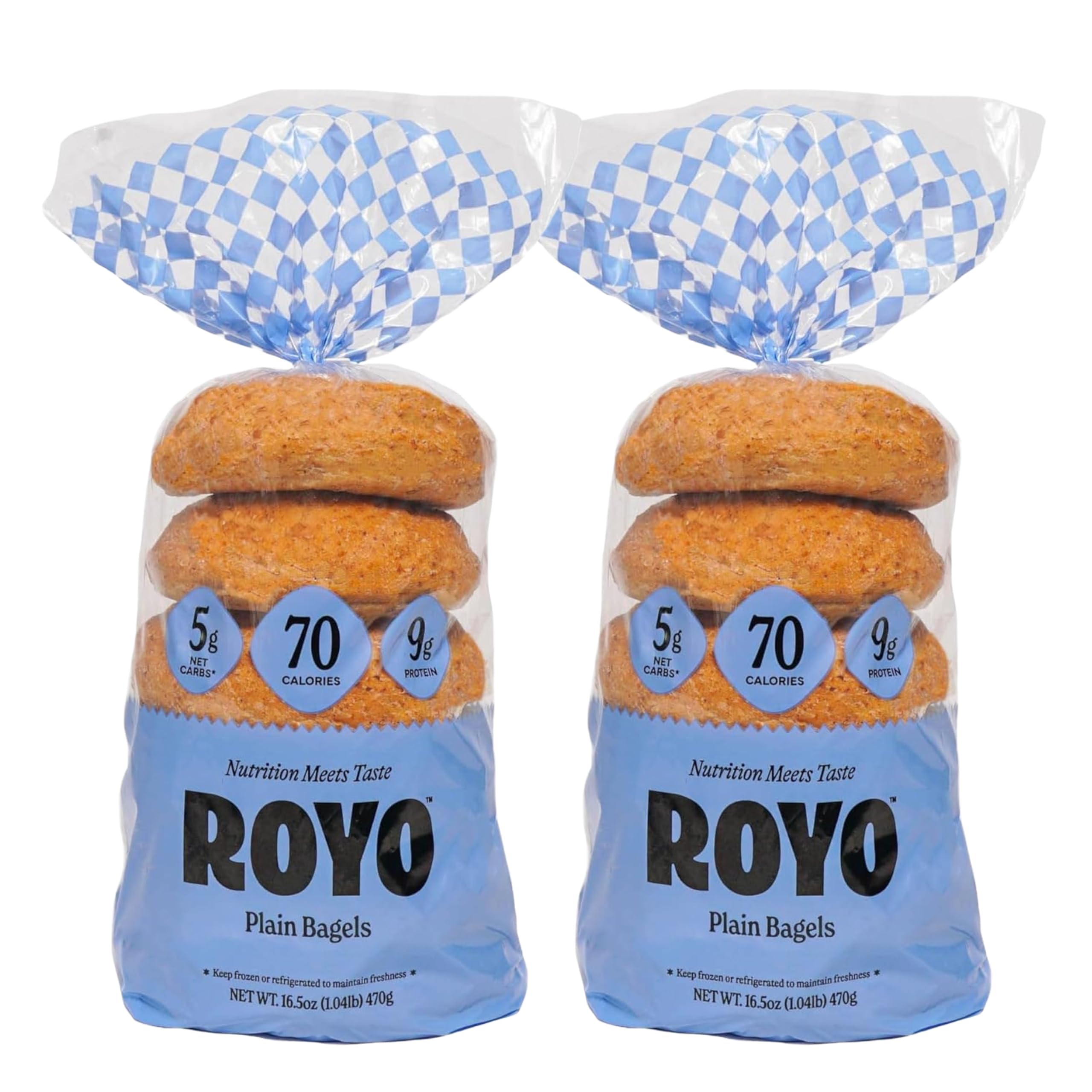 ROYO Bread Co. NON-Assorted 2-Pack Plain Bagels