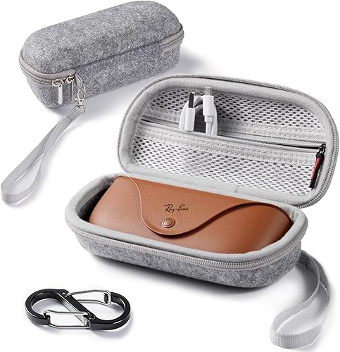 CoBak Funda de transporte para gafas inteligentes Ray-Ban Meta y Oakley, se adapta a WayfarerSkylerHeadliner, almacenamiento protector portátil