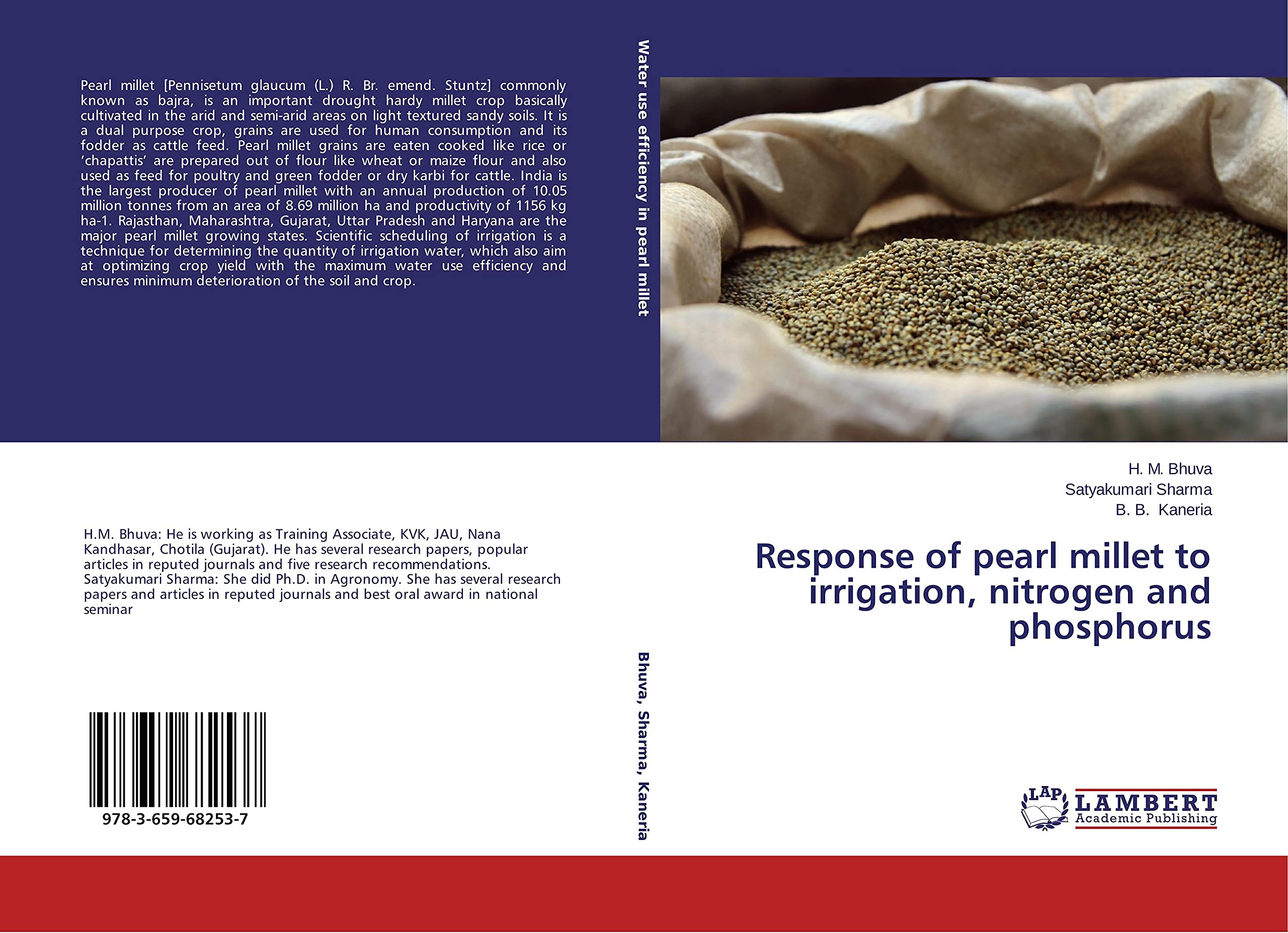 Response of pearl millet to irrigation, nitrogen and phosphorus