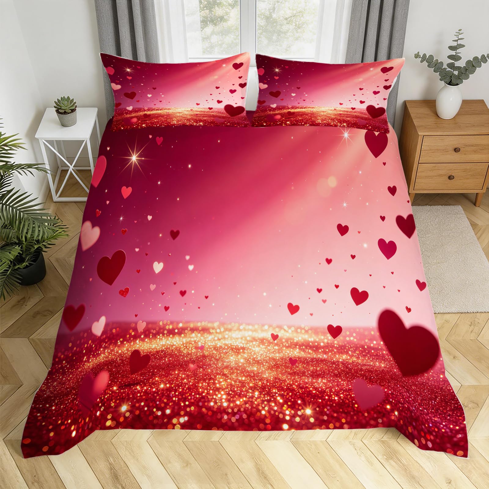 Housse de couette 160x200 fermeture éclair parure de lit 3D