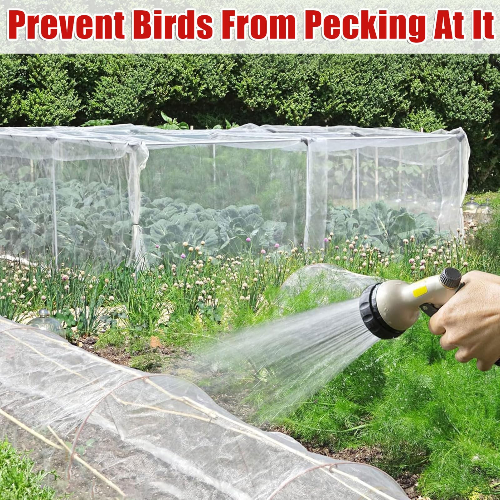 Malla Antigranizo,Malla Antigranizo para Plantas De JardíN,Red Protección De Frutas Y Verduras,Malla Anti-PáJaros,Resistente Al Desgarro,Tamaño Cortable,para Huertos Y invernaderos