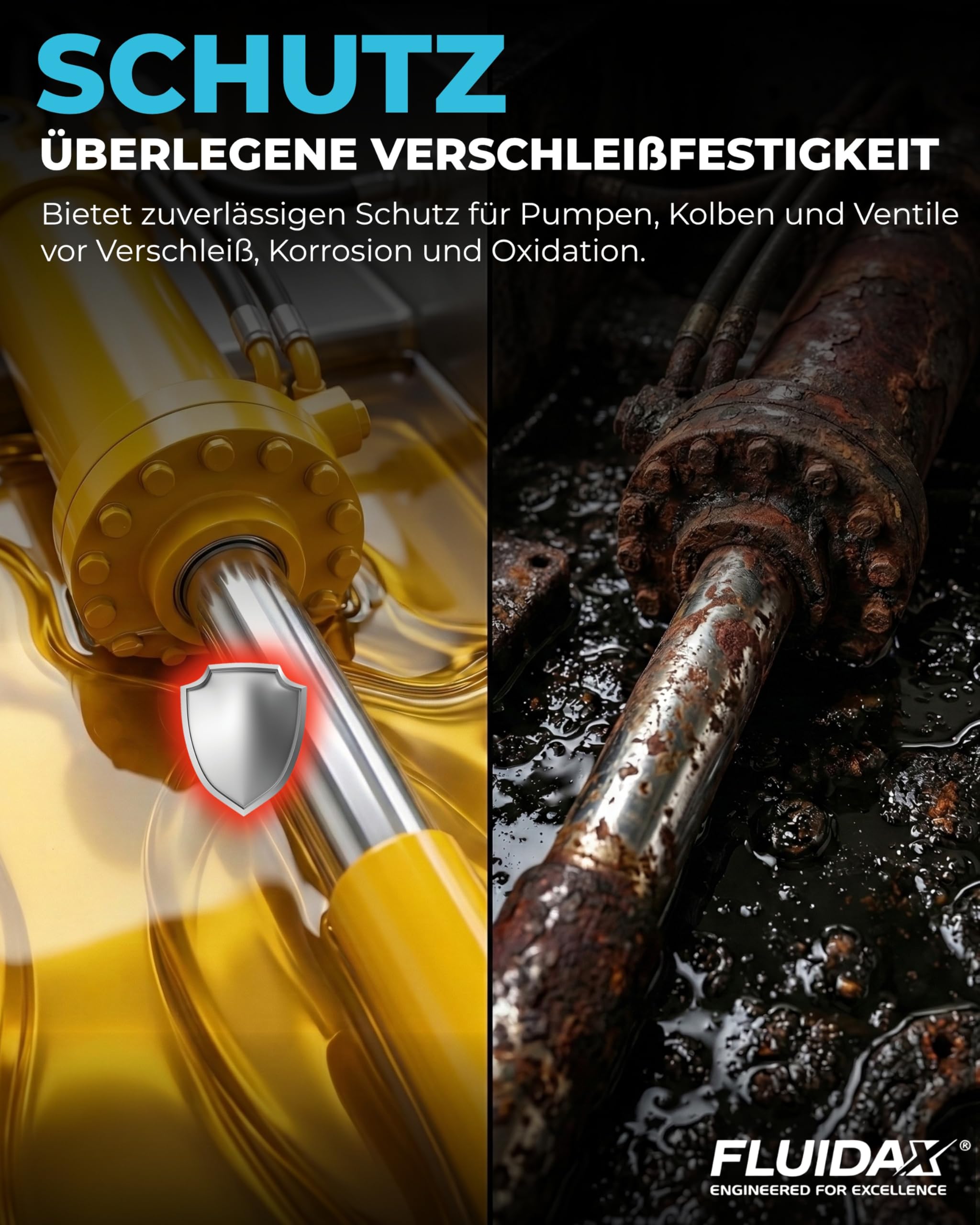Hydrauliköl ISO VG 32 HLP 1L – Hochleistungs-Hydrauliköl mit Verschleißschutz und Korrosionsschutz – Für Hydraulikanlagen, Maschinen, Pressen, Hebebühnen und Hydrauliksysteme