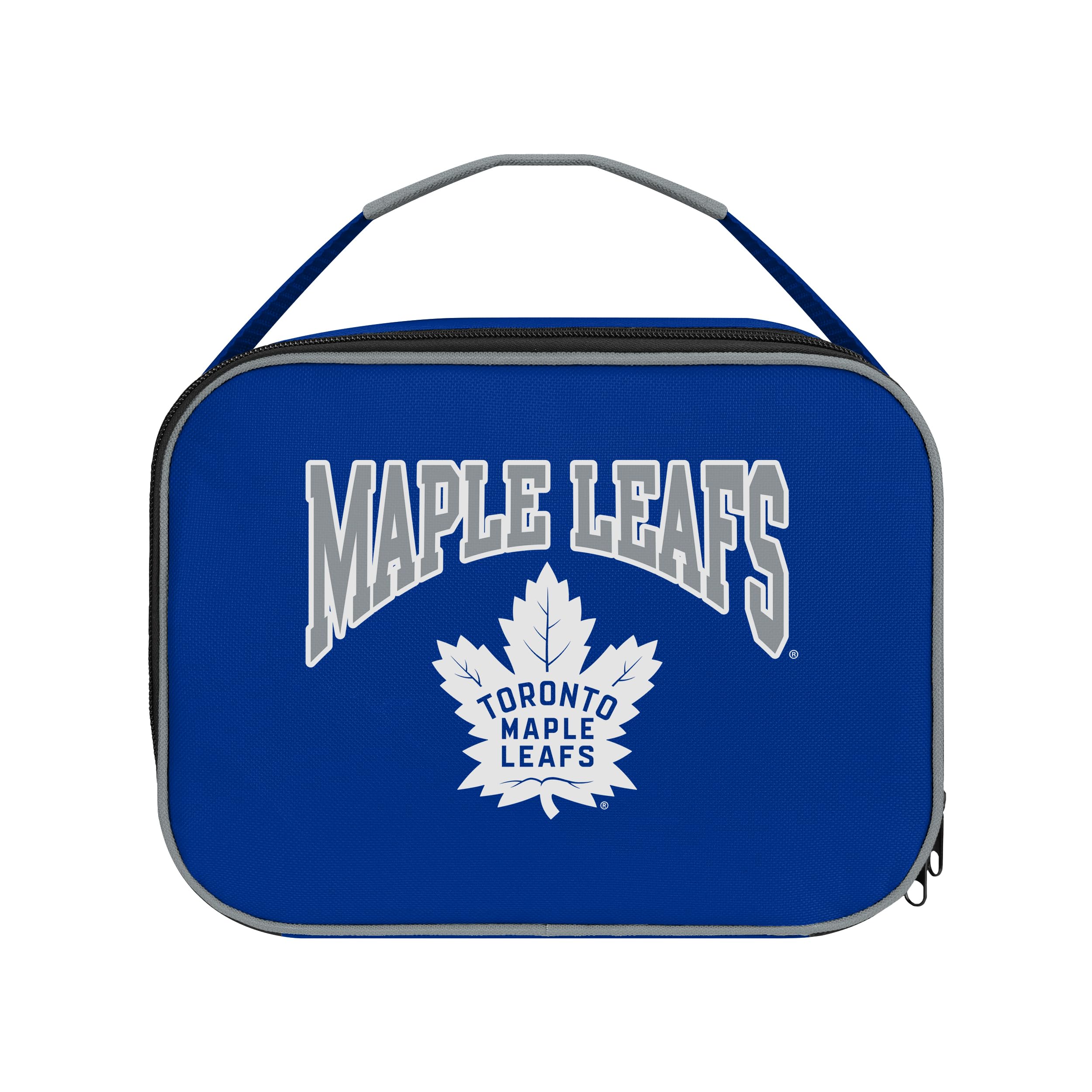 FOCO NHL Unisex-Adult Officially Licensed Wordmark Team Color Big Logo Hockey Zip Closure 7L Lunch Bag - Toronto Maple Leafs