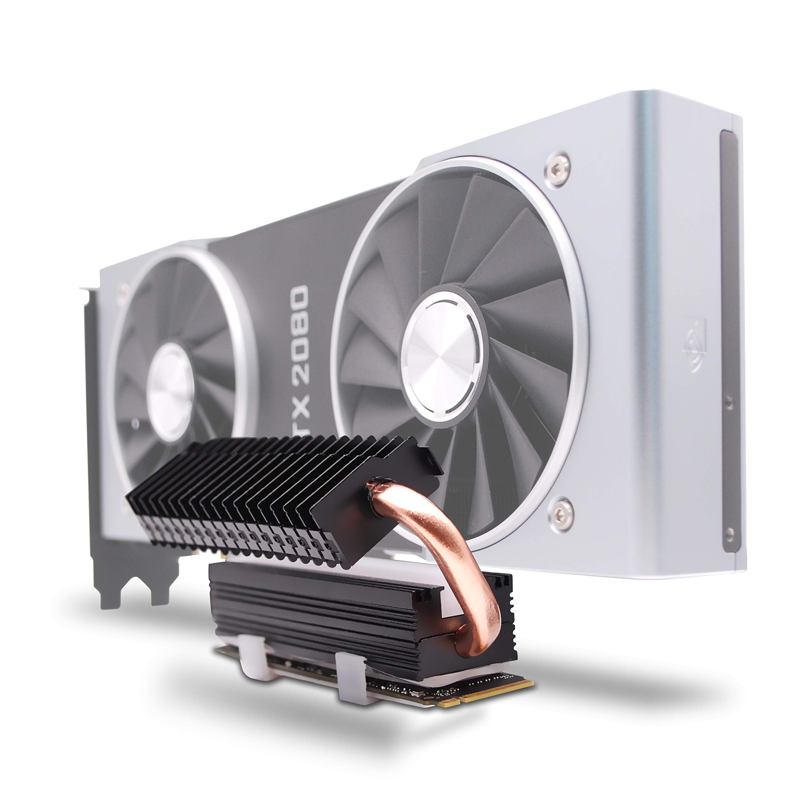 Buy EZDIYFAB M.2 Heatsink with Heatpipe, 12V RGB SATA NVMe NGFF M.2