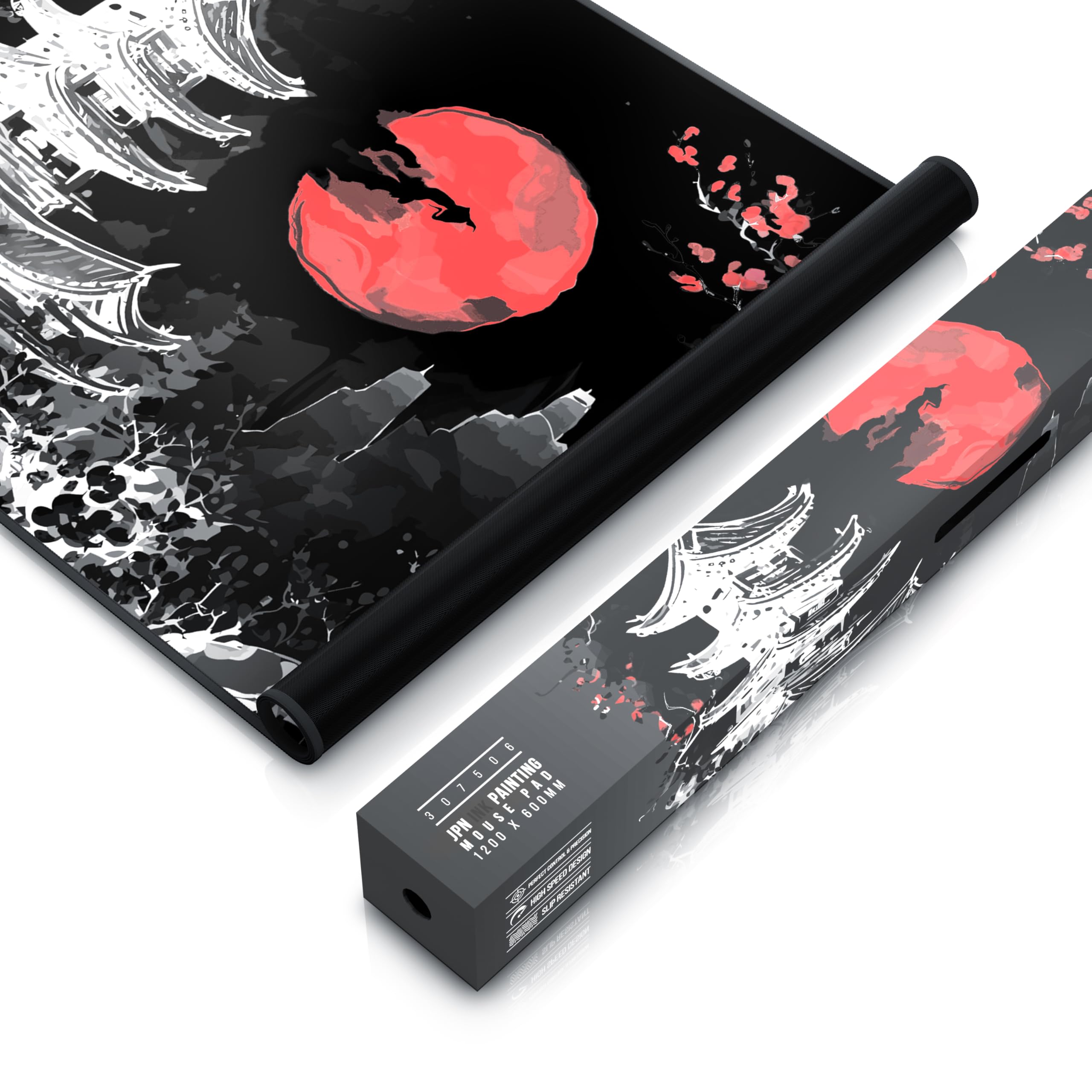 TITANWOLF Tappetino per Mouse XXL 1200 x 600 – Office Mousepad – Controllo preciso del Mouse migliora la velocità e la precisione – Tenuta Stabile – Lavabile – Sottomano per Ufficio e casa