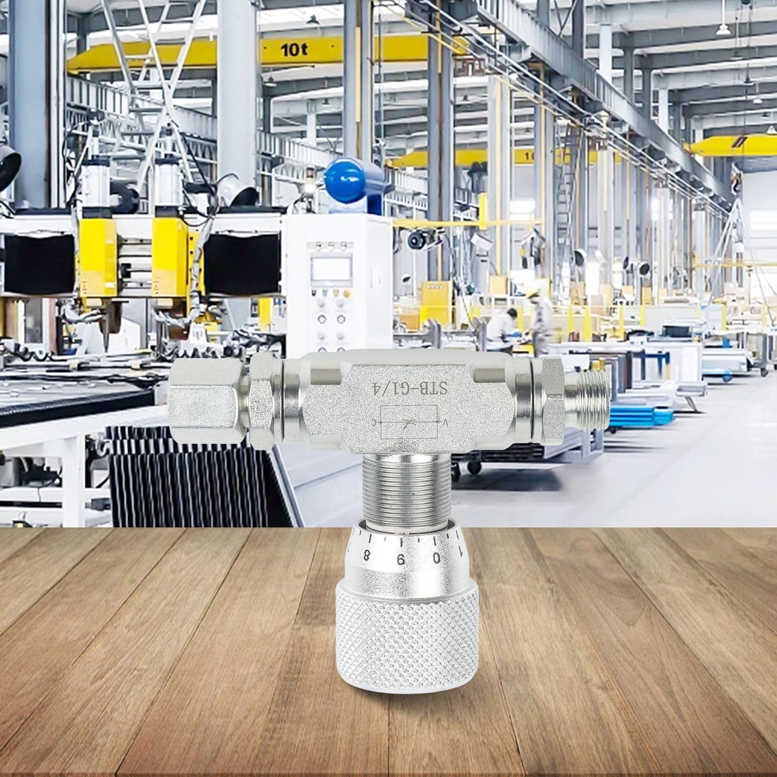 Vanne d'accélérateur bidirectionnelle – Vanne de contrôle de débit hydraulique avec raccord 08L, limiteur de débit bidirectionnel pour G1/4 et G3/8 pour systèmes NPT, corps en acier au carbone