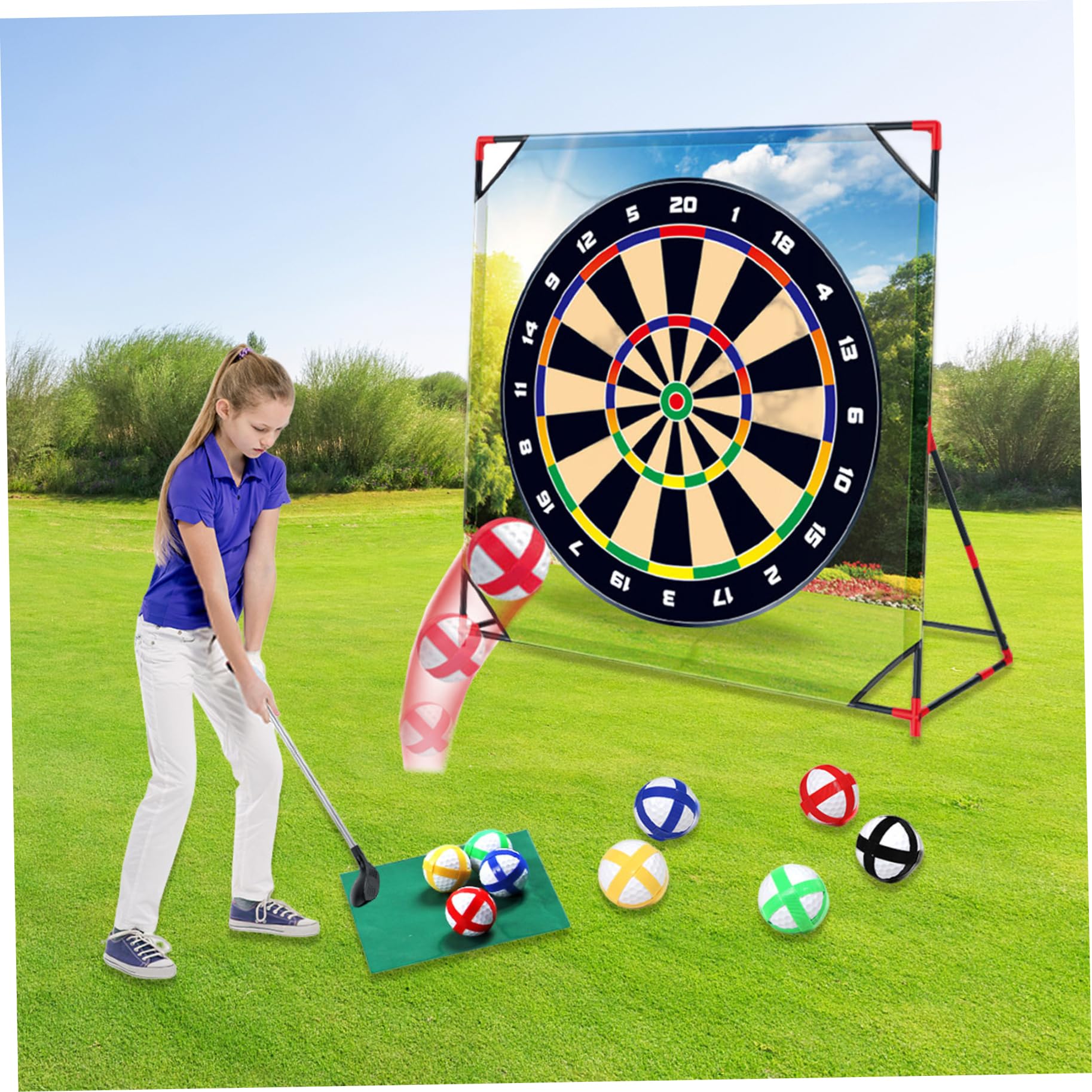 Sticky Golf Pro, Golf-Chipping-Spiel, tragbares Sticky Pro, Eltern-Kind-Interaktions-Hofspiele für drinnen und draußen
