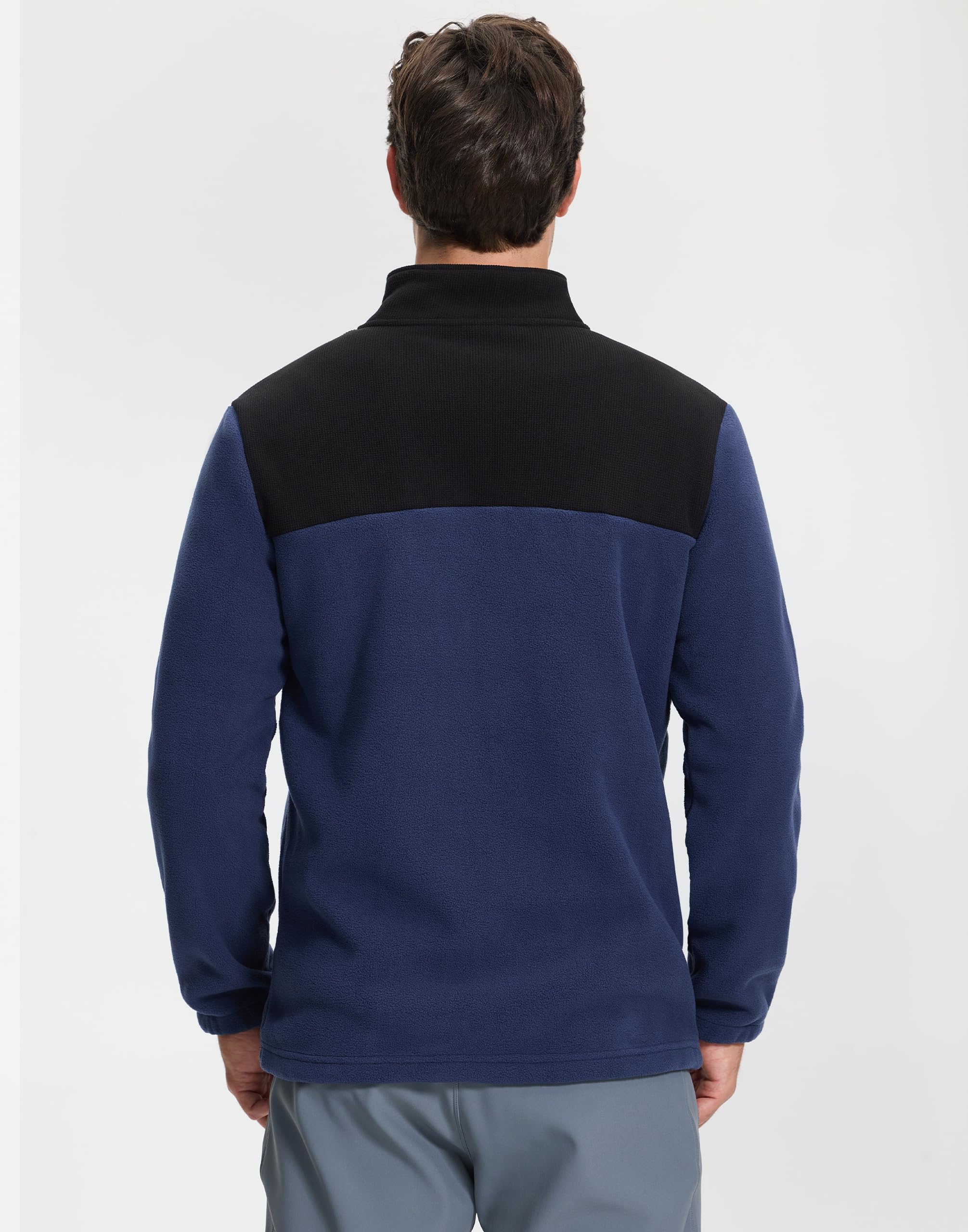 Veste polaire chaude pour homme, respirante et confortable, veste de survêtement entièrement zippée, 400 g d'épaisseur, veste demi-saison pour l'extérieur, la randonnée, les loisirs, le trekking