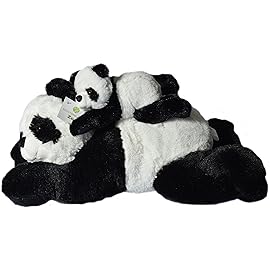 Exceptional Home Mother & Baby Panda Plush Set | Super Soft Panda Stuffed Animal | Cute Plushies for Kids\' Bedroom/Playroom | 18-in Stuffed Animals for Girls & Boys